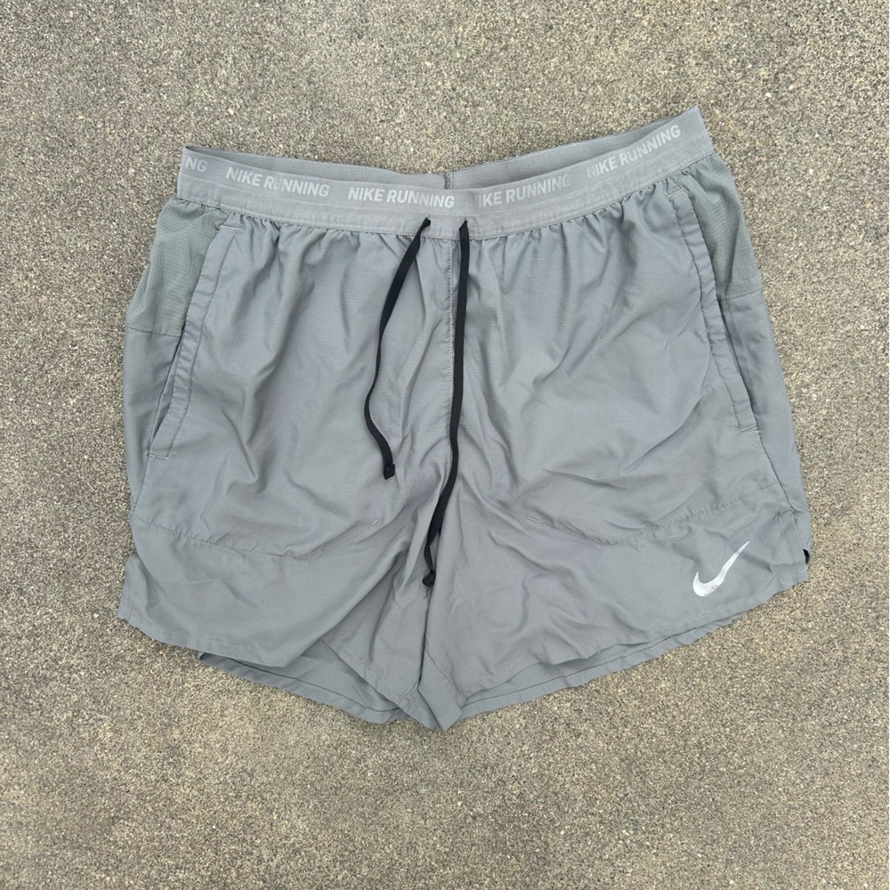 Nike Running Light Gray Athletic Shorts